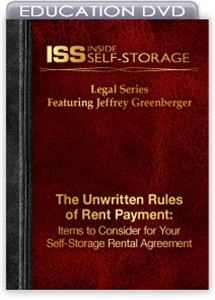 Picture of DVD - The Unwritten Rules of Rent Payment: Items to Consider for Your Self-Storage Rental Agreement