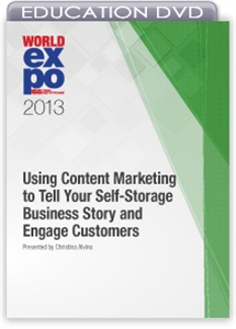 Picture of DVD - Using Content Marketing to Tell Your Self-Storage Business Story and Engage Customers
