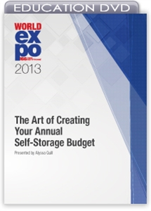Picture of DVD - The Art of Creating Your Annual Self-Storage Budget