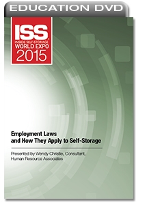 Picture of DVD - Employment Laws and How They Apply to Self-Storage