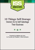 Picture of DVD - 10 Things Self-Storage Owners Do to Self-Sabotage Their Business