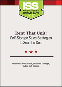 Picture of DVD - Rent That Unit! Self-Storage Sales Strategies to Seal the Deal