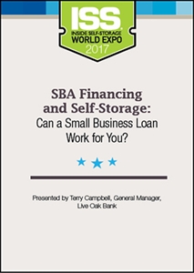Picture of DVD - SBA Financing and Self-Storage: Can a Small Business Loan Work for You?