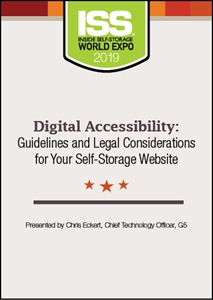 Picture of DVD - Digital Accessibility: Guidelines and Legal Considerations for Your Self-Storage Website